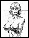 Erotic artworks and cruel porn comics